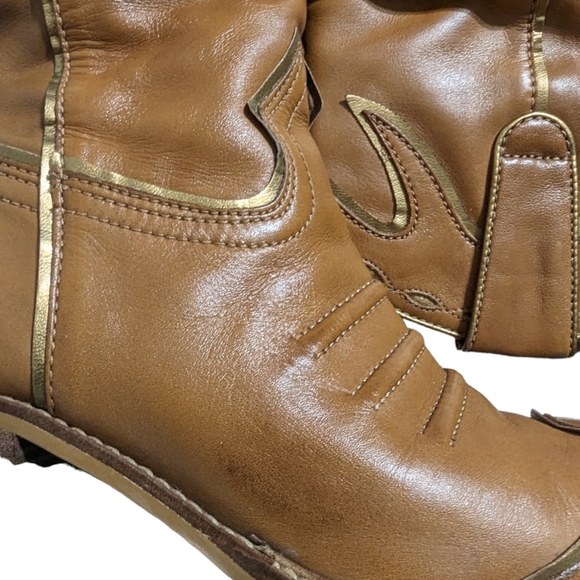 Gianni Bini Wade211 Brown Slouchy Cowboy Boots Size 7 Medium - Picture 3 of 11